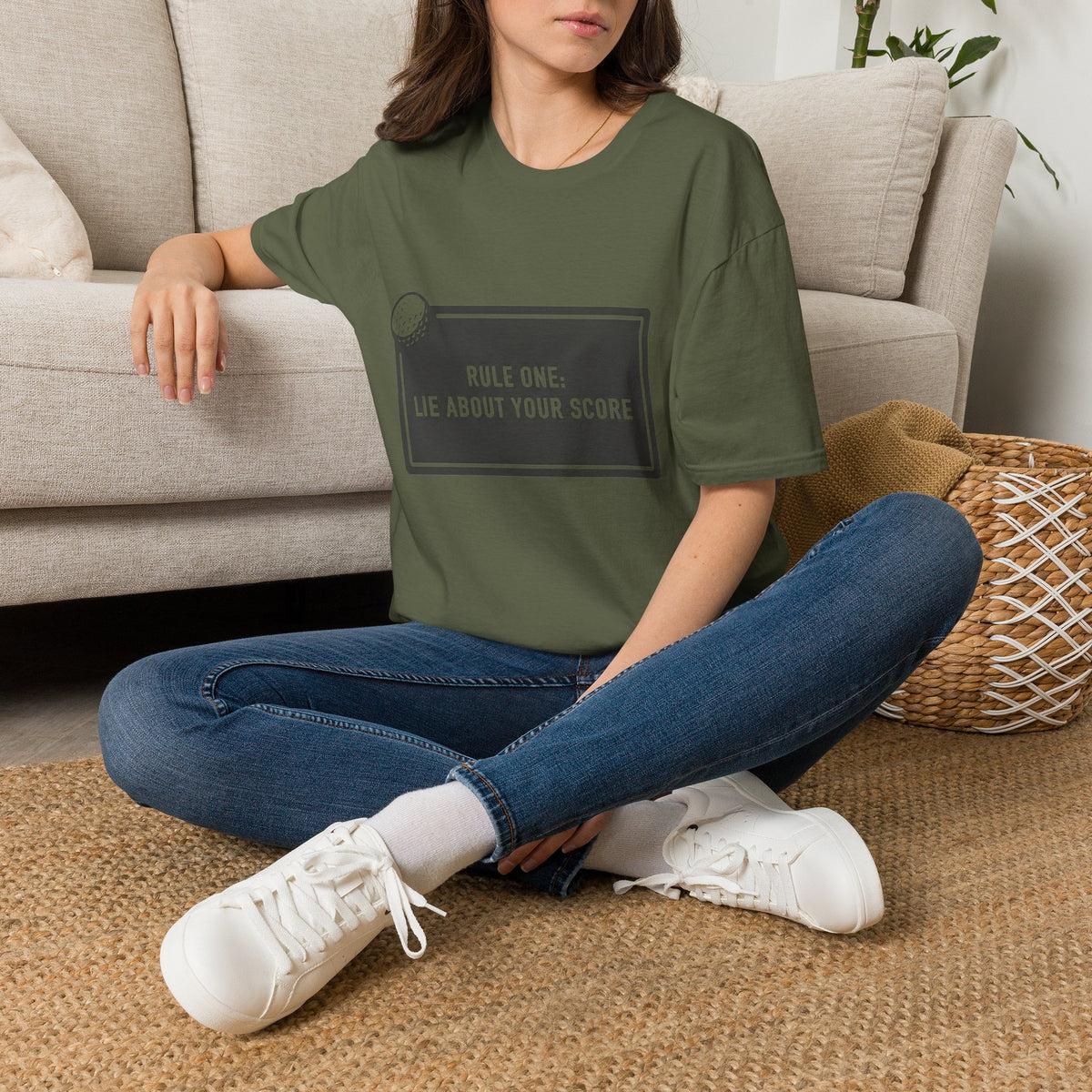 “Rule One: Lie About Your Score” - Golfing T-Shirt
