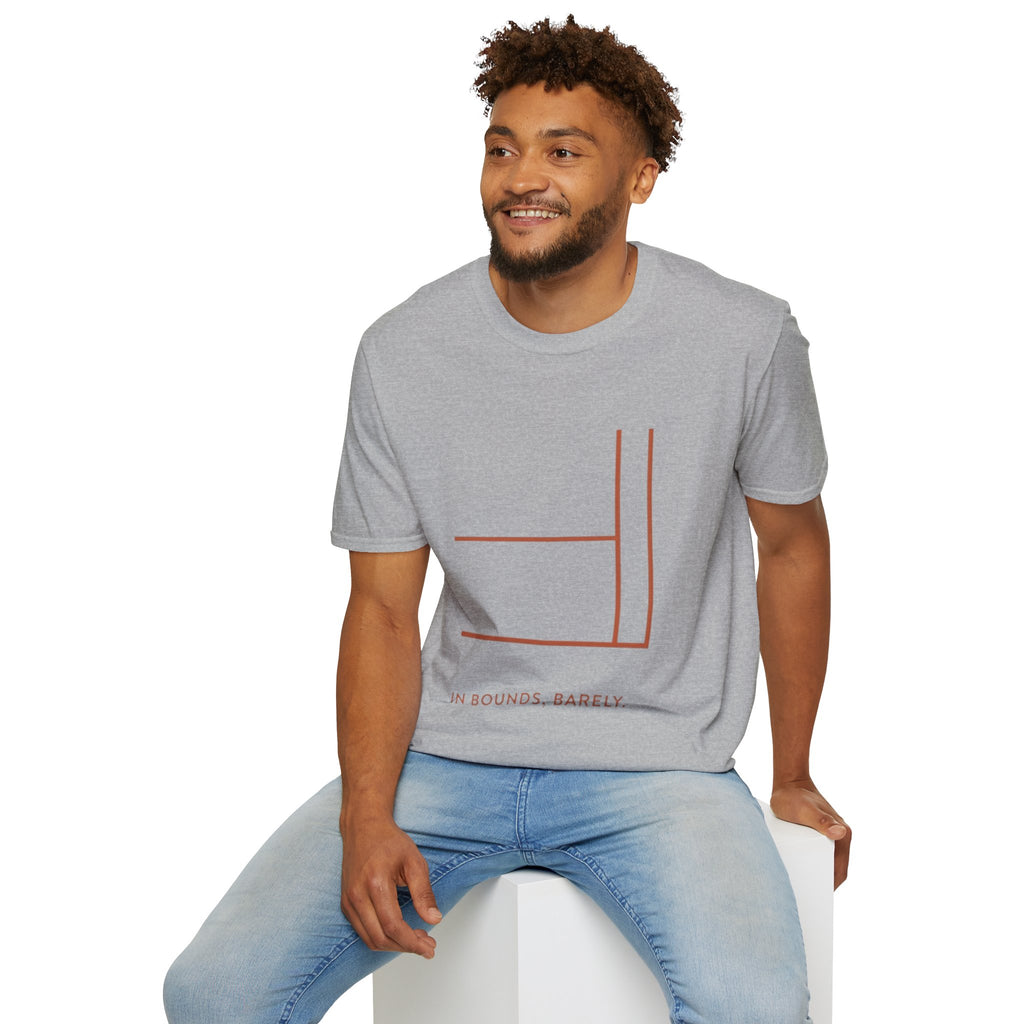 "In Bounds, Barely" - Pickleball T-Shirt
