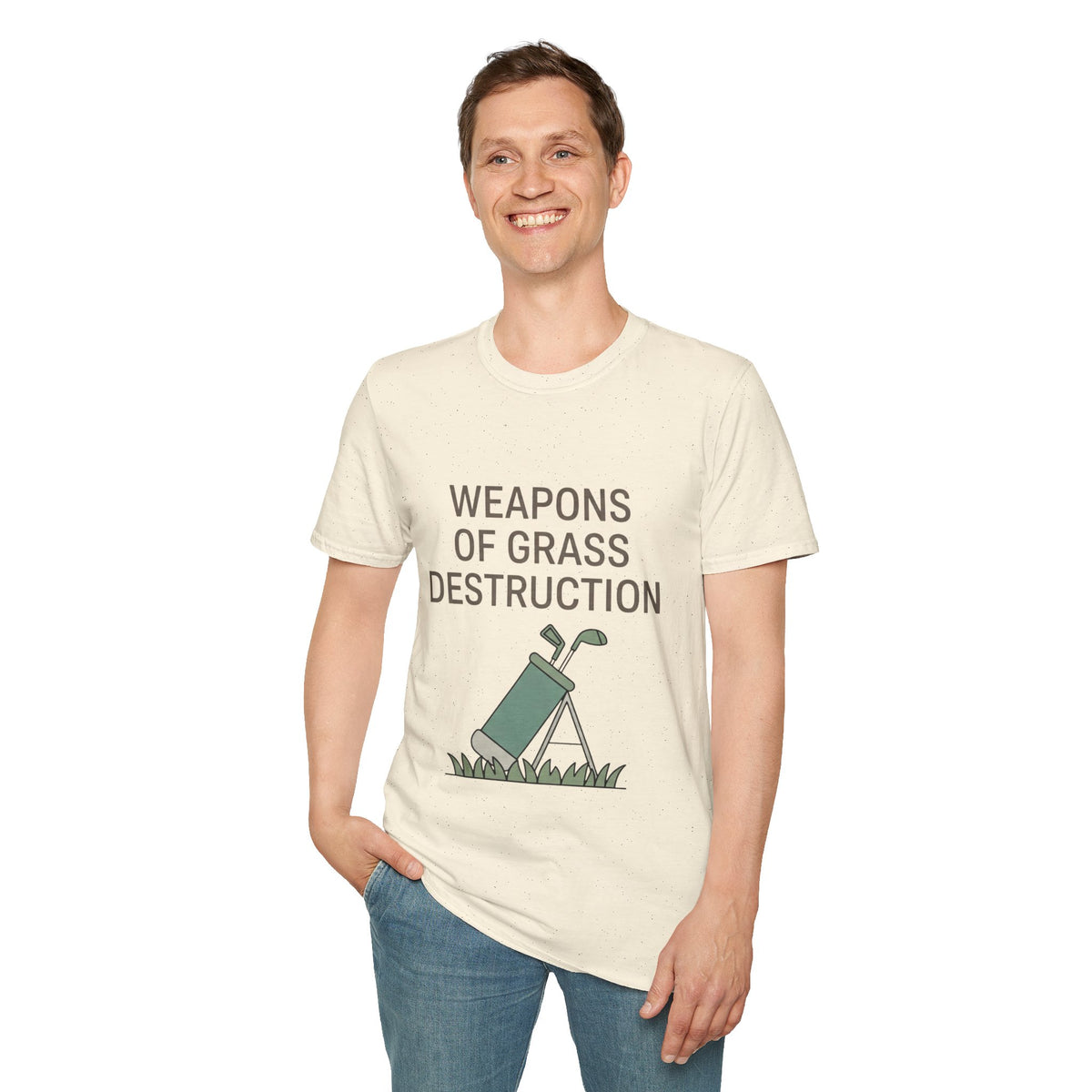 "Weapons of Grass Destruction" - Golfing T-Shirt