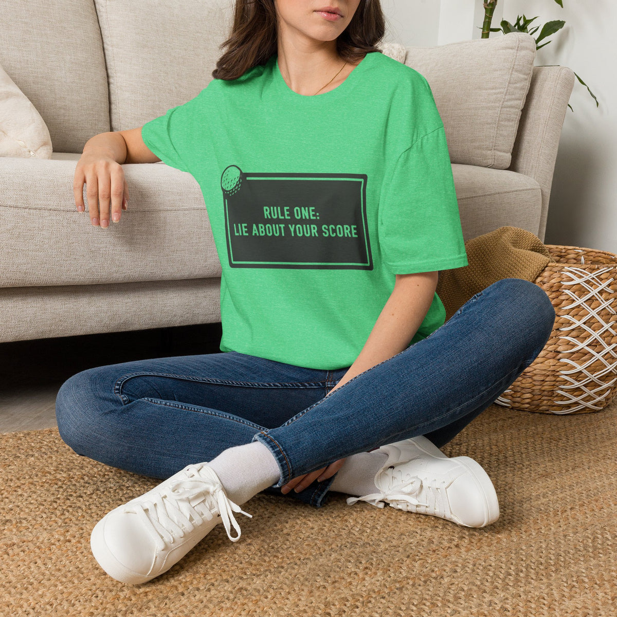“Rule One: Lie About Your Score” - Golfing T-Shirt
