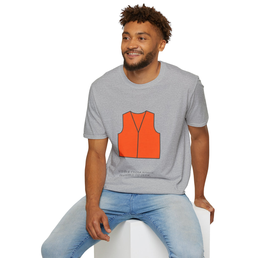 "Visible From Space, Invisible to Deer" - Hunting T-Shirt