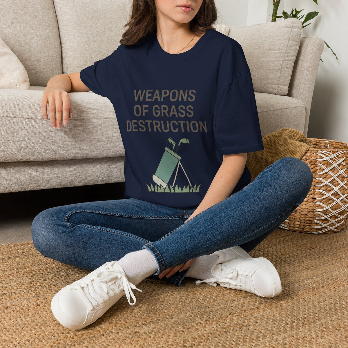 "Weapons of Grass Destruction" - Golfing T-Shirt
