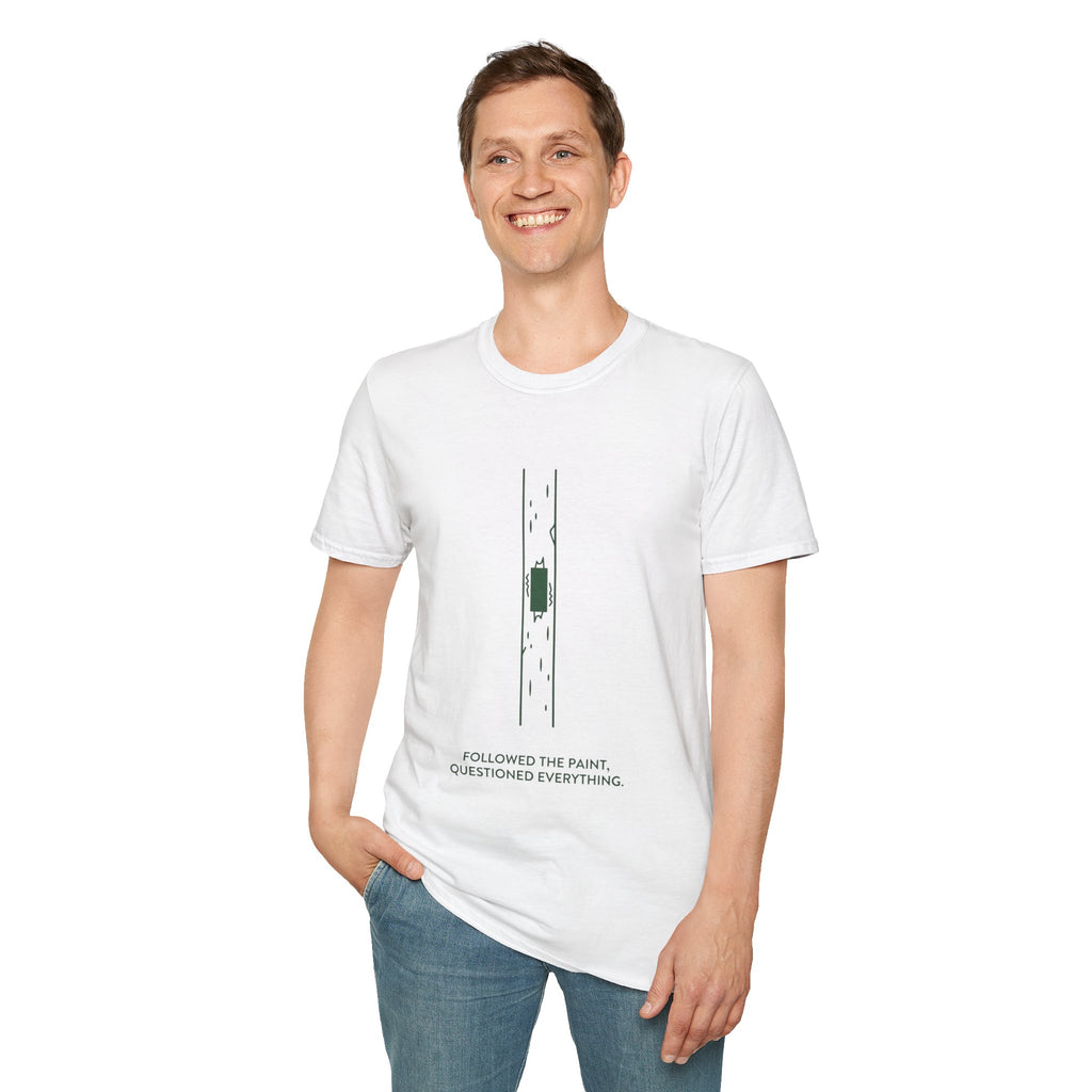 “Followed the Paint, Questioned Everything” - Hiking T-Shirt