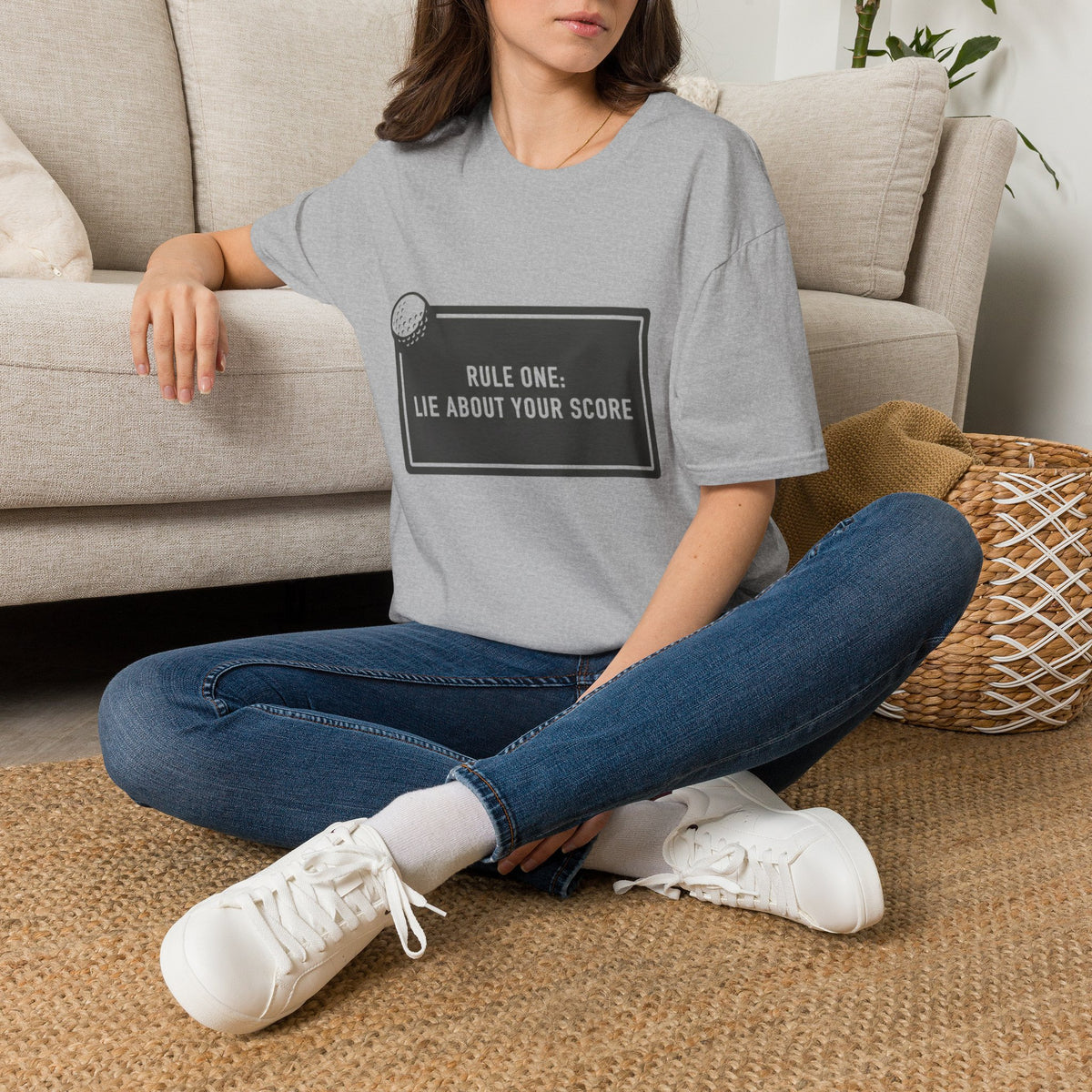 “Rule One: Lie About Your Score” - Golfing T-Shirt