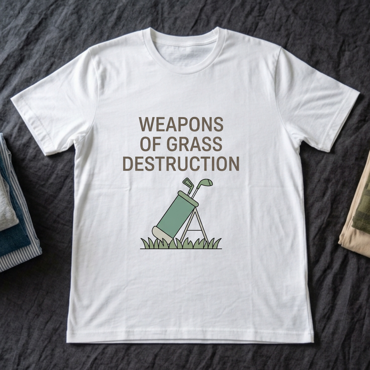 "Weapons of Grass Destruction" - Golfing T-Shirt