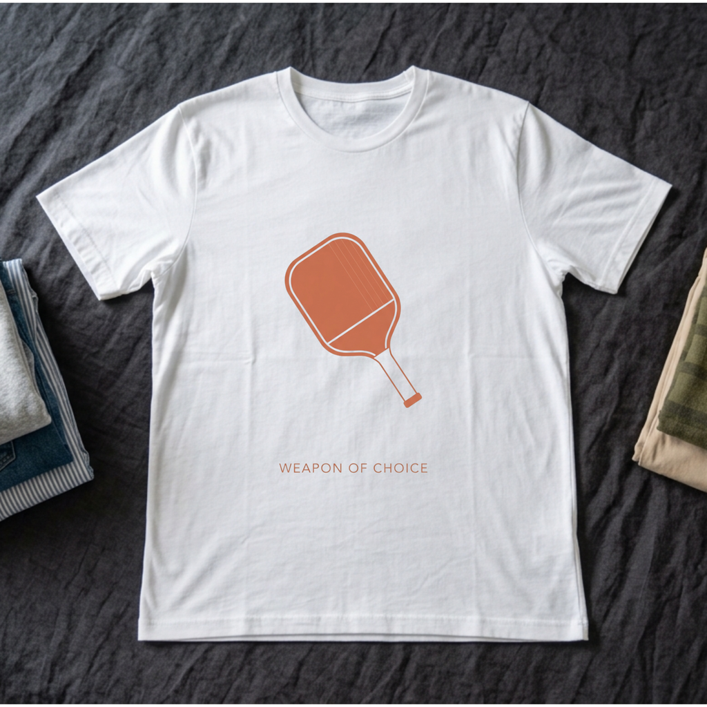 "Weapon of Choice" - Pickleball T-Shirt