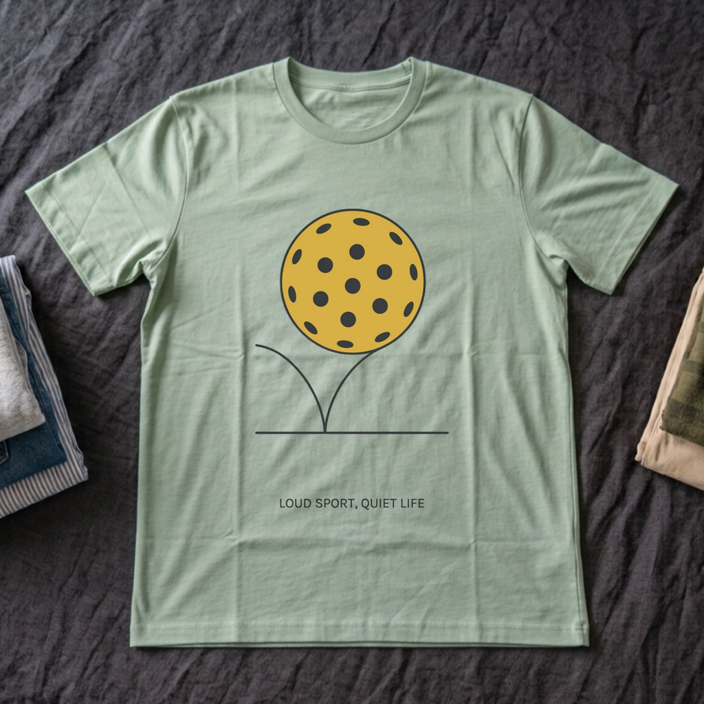 "Loud Sport. Quiet Game" - Pickleball T-Shirt