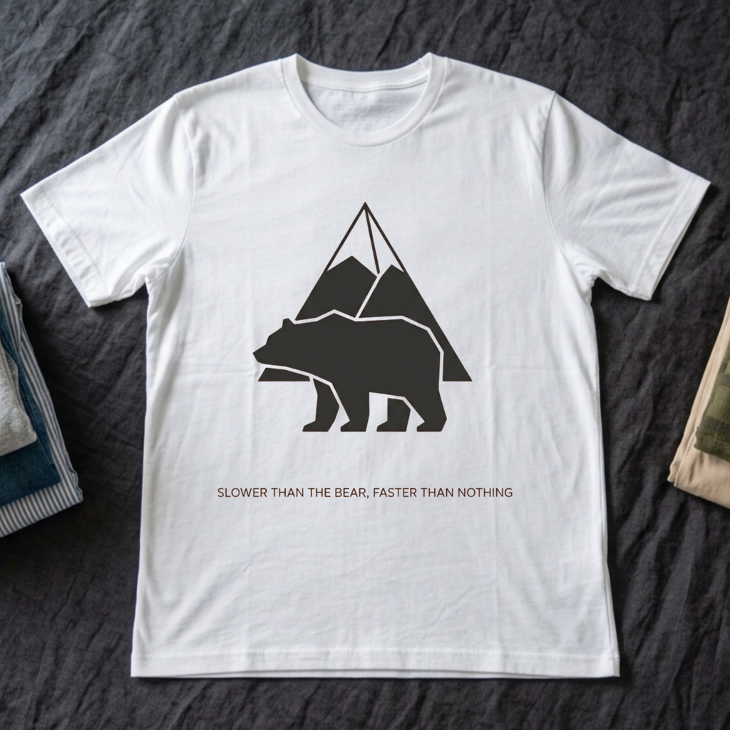 "Slower Than The Bear, Faster Than Nothing" - Hiking T-Shirt