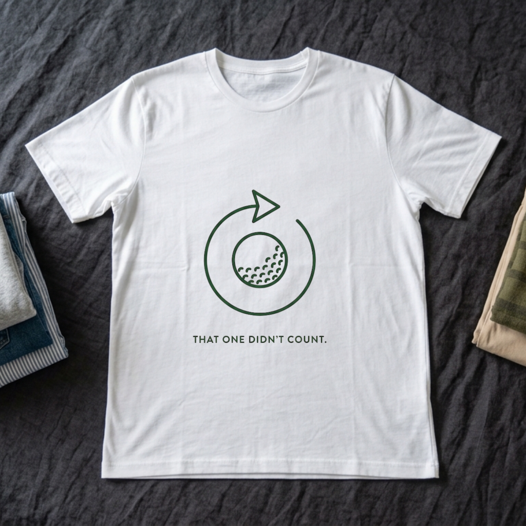"That One Didn't Count" - Golfing T-Shirt