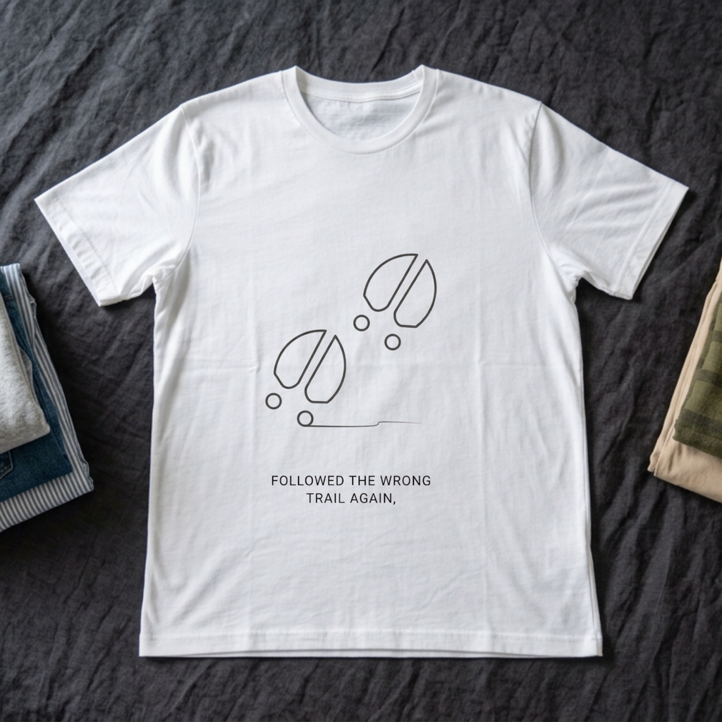 "Followed The Wrong Trail Again" - Hunting T-Shirt