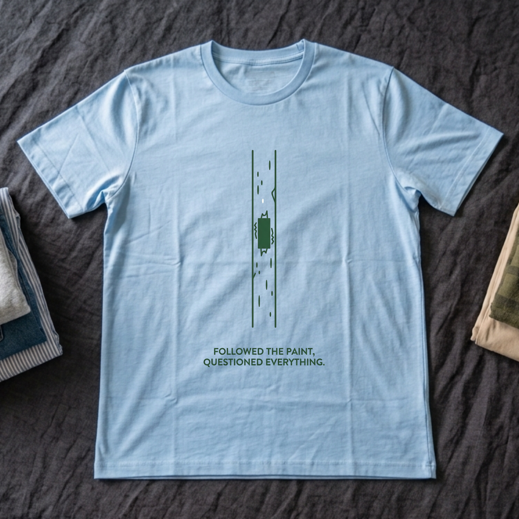 “Followed the Paint, Questioned Everything” - Hiking T-Shirt