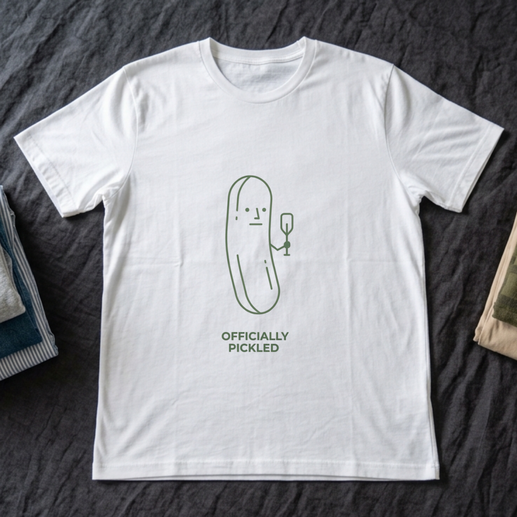 "Officially Pickled" - Pickleball T-Shirt