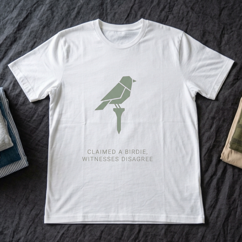 "Claimed a Birdie, Witnesses Disagree" - Golfing T-Shirt