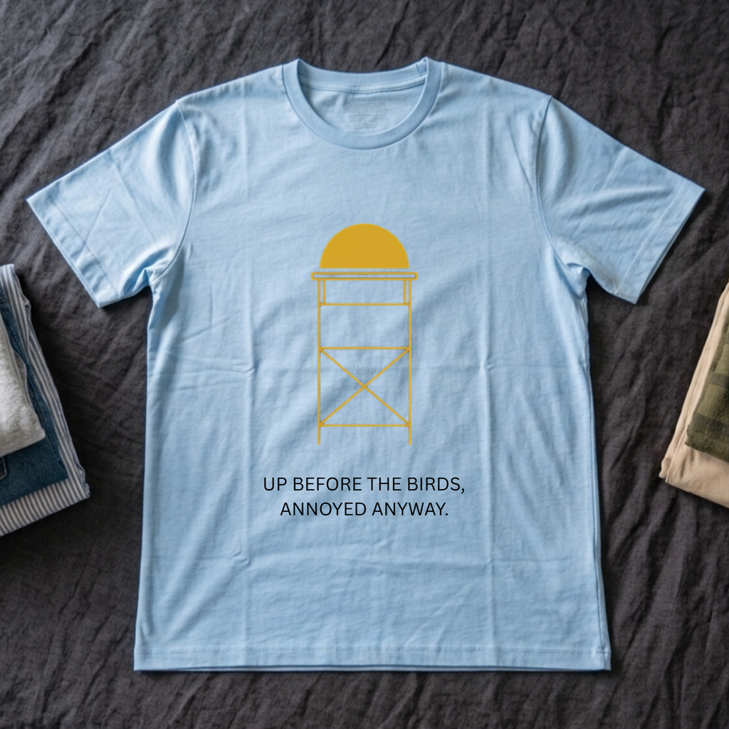 "Up Before The Birds, Annoyed Anyway" - Hunting T-Shirt