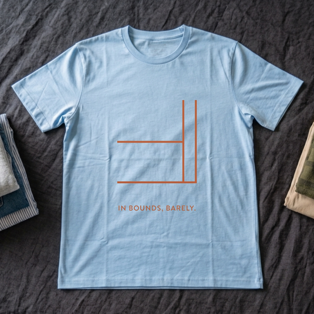 "In Bounds, Barely" - Pickleball T-Shirt