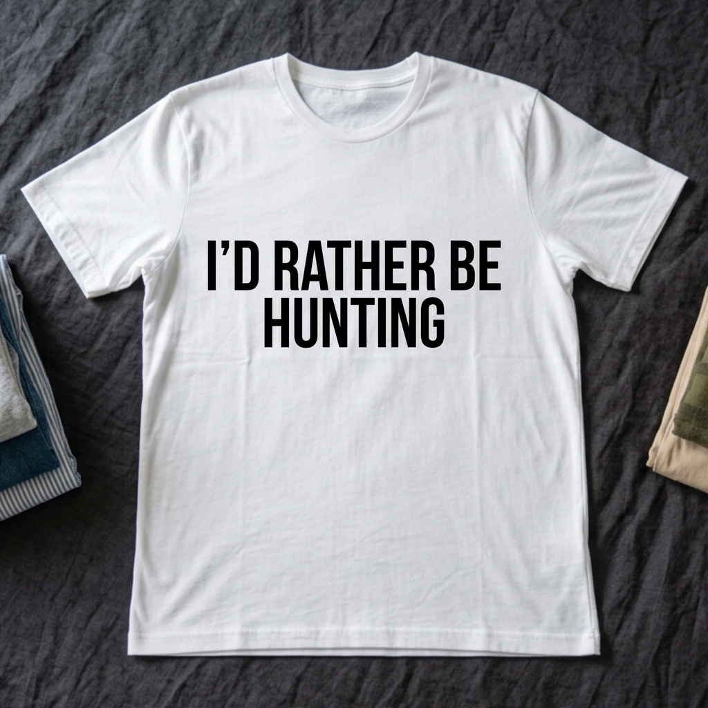 "I'd Rather Be Hunting" - Hunting T-Shirt