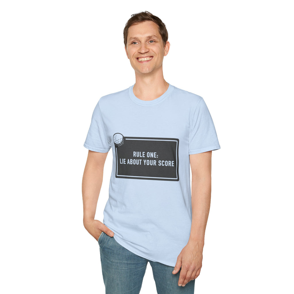 “Rule One: Lie About Your Score” - Golfing T-Shirt