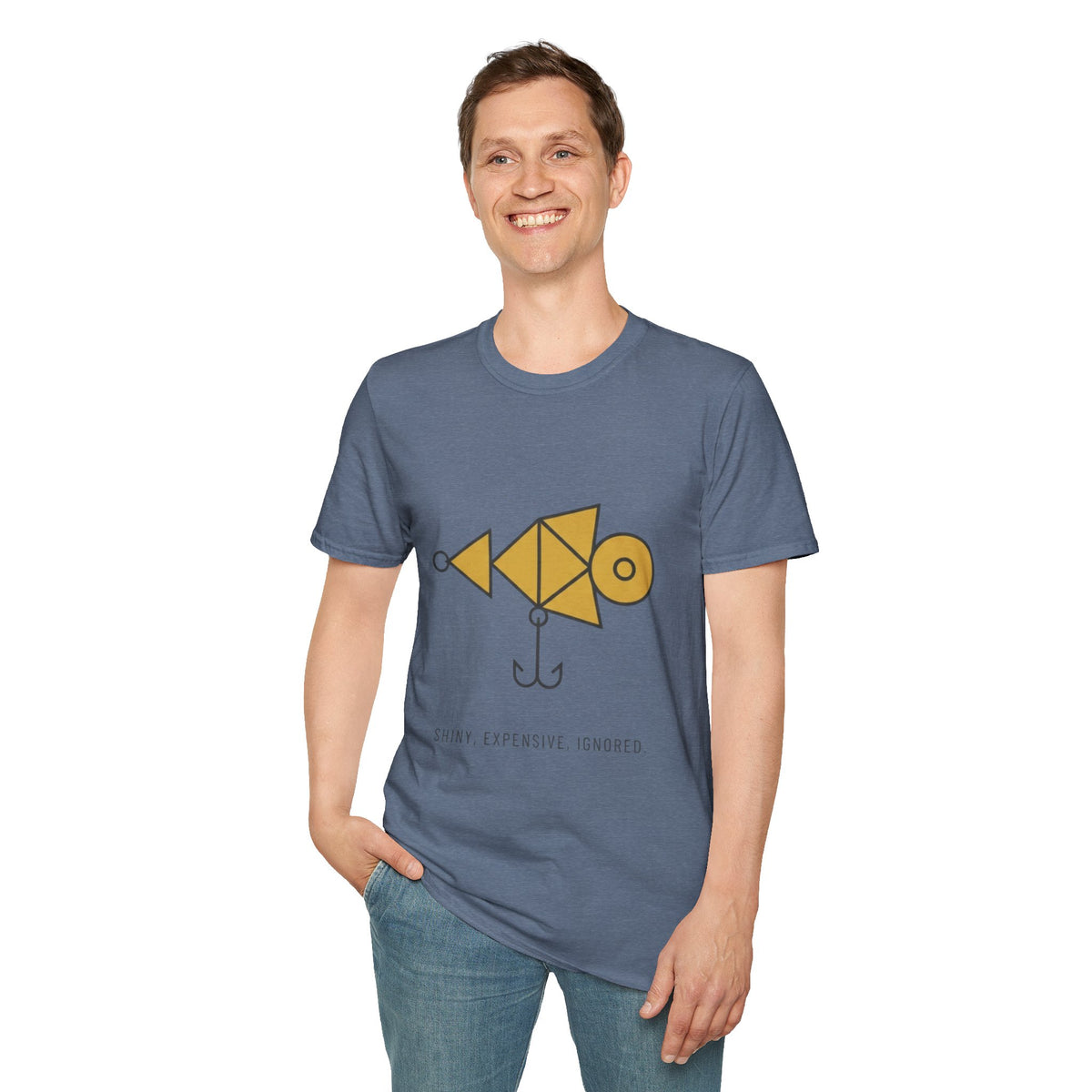 "Shiny, Expensive, Ignored" - Fishing T-Shirt