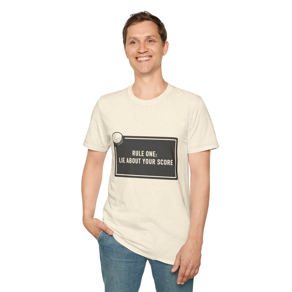 “Rule One: Lie About Your Score” - Golfing T-Shirt