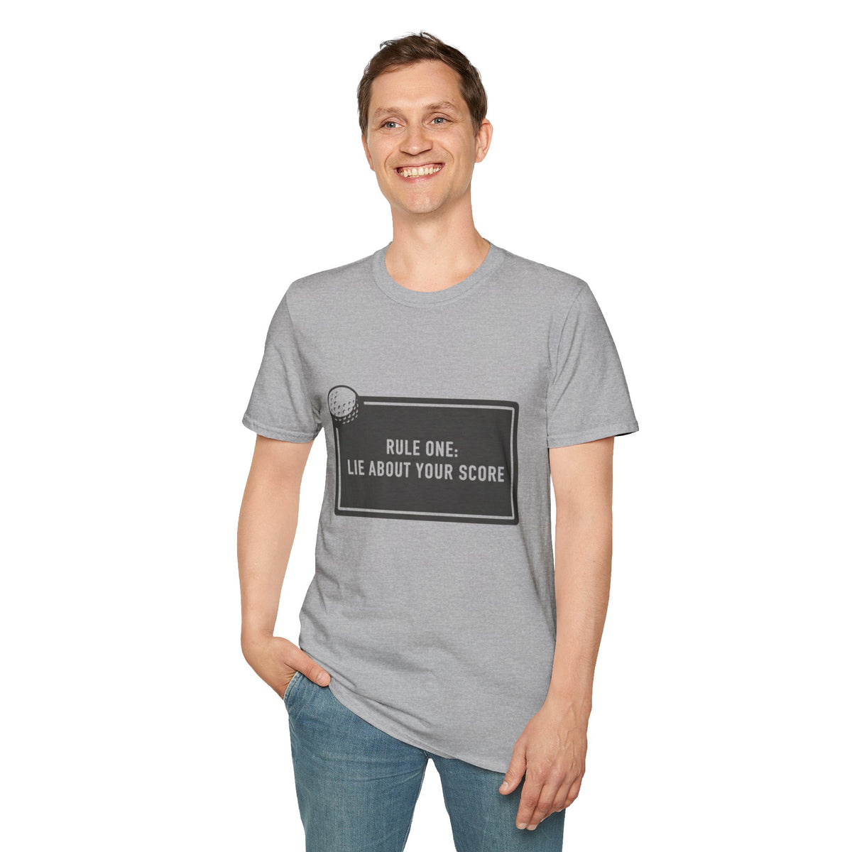 “Rule One: Lie About Your Score” - Golfing T-Shirt