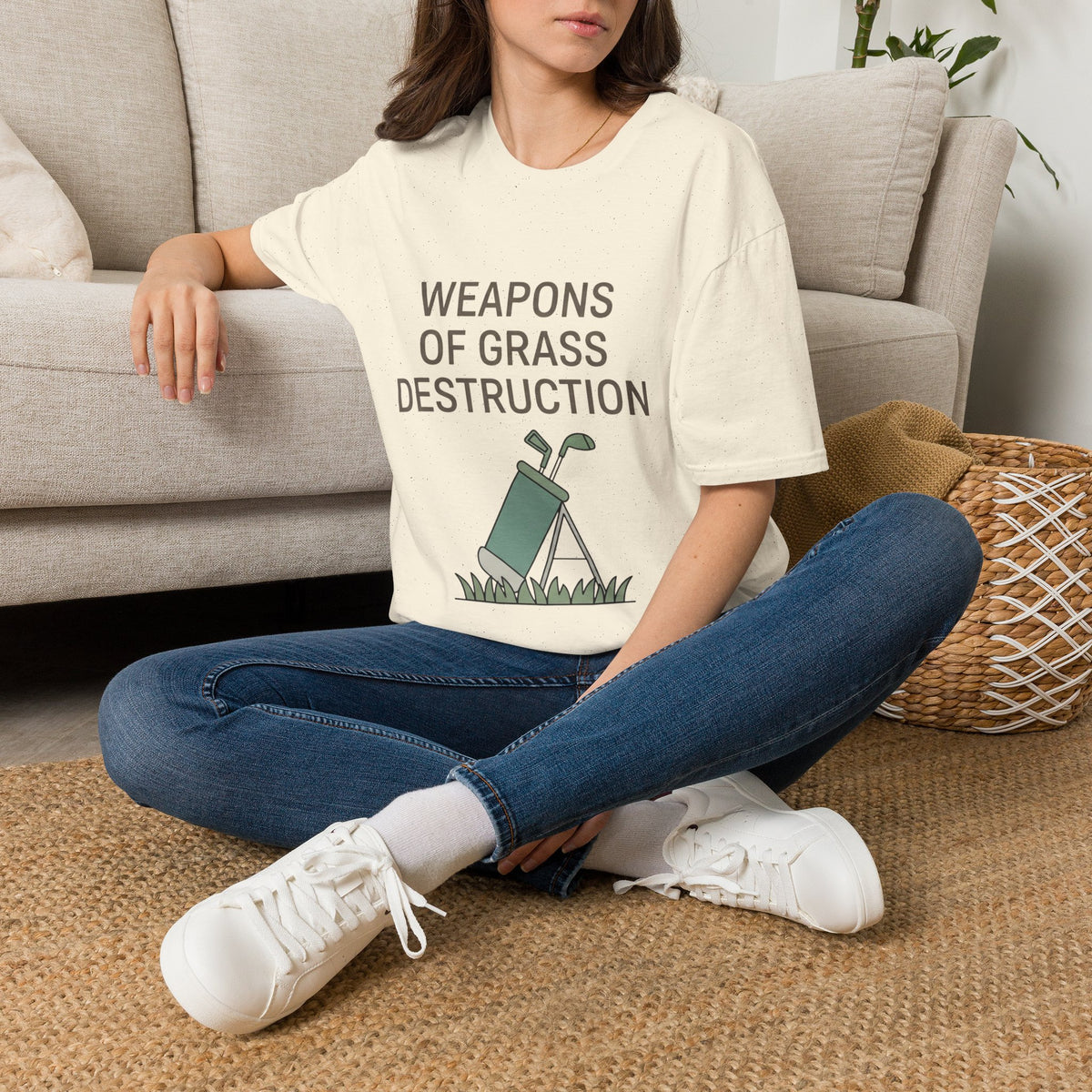 "Weapons of Grass Destruction" - Golfing T-Shirt
