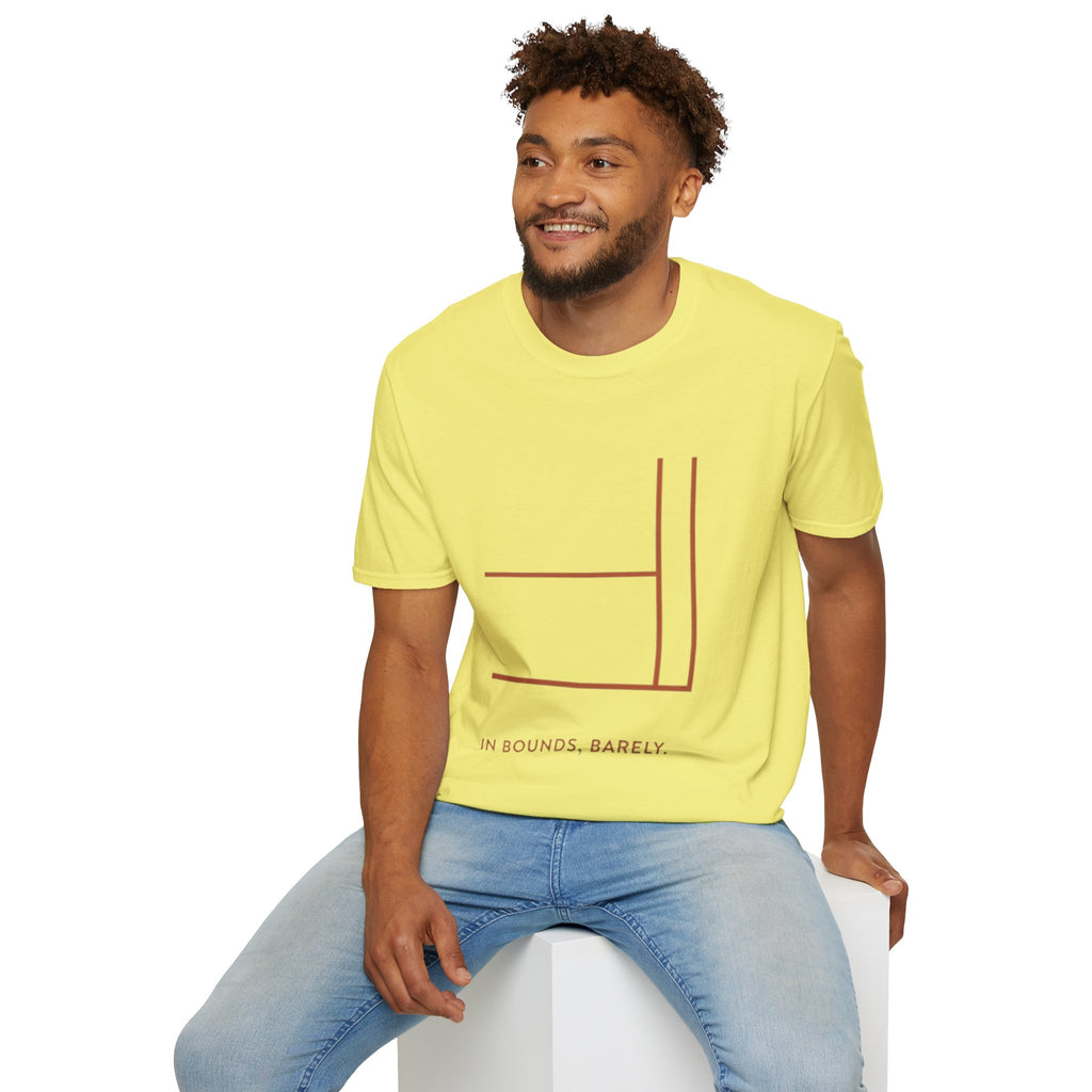 "In Bounds, Barely" - Pickleball T-Shirt