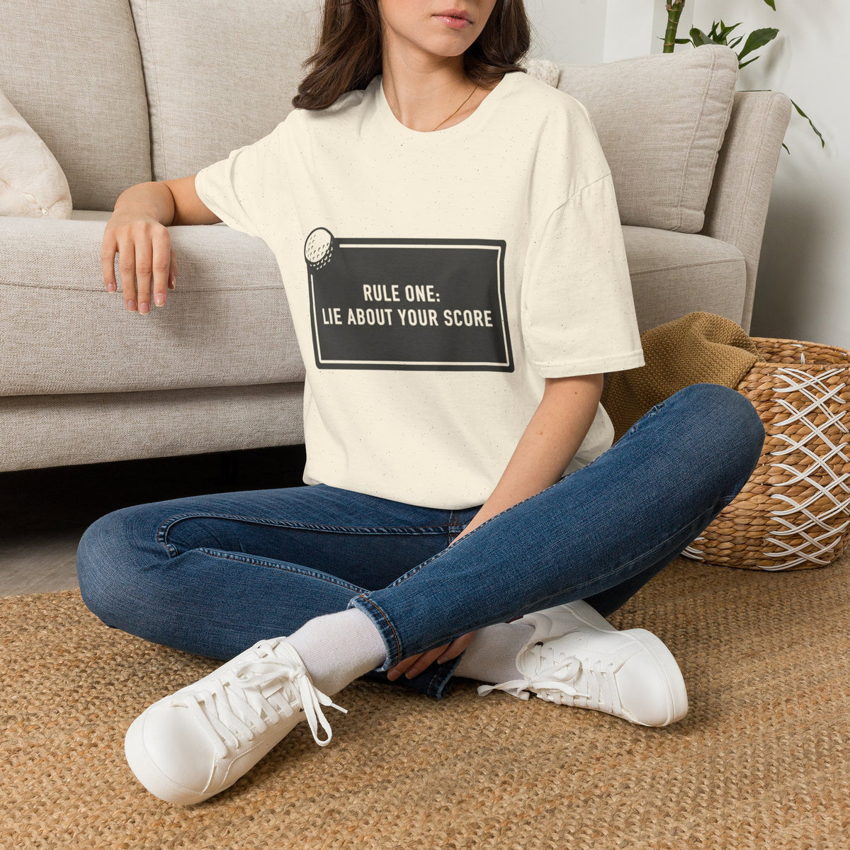 “Rule One: Lie About Your Score” - Golfing T-Shirt