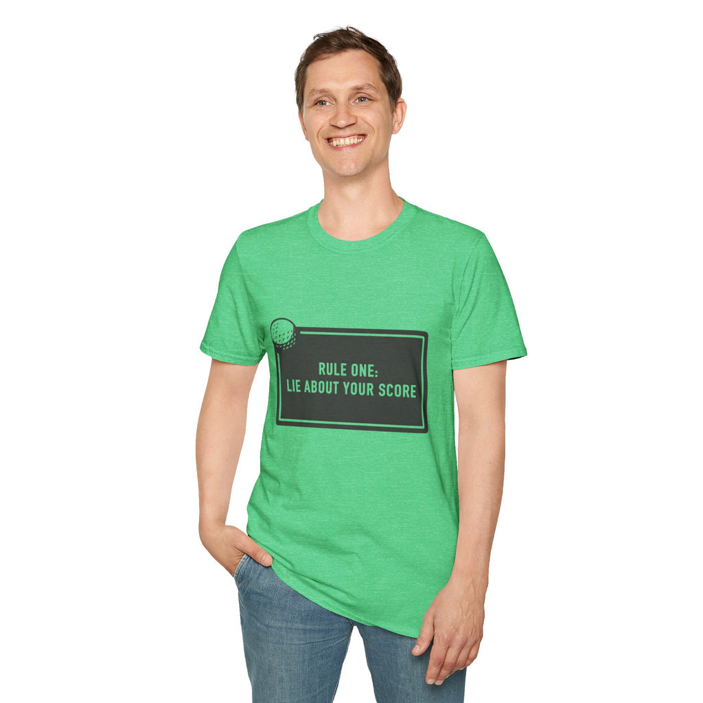 “Rule One: Lie About Your Score” - Golfing T-Shirt