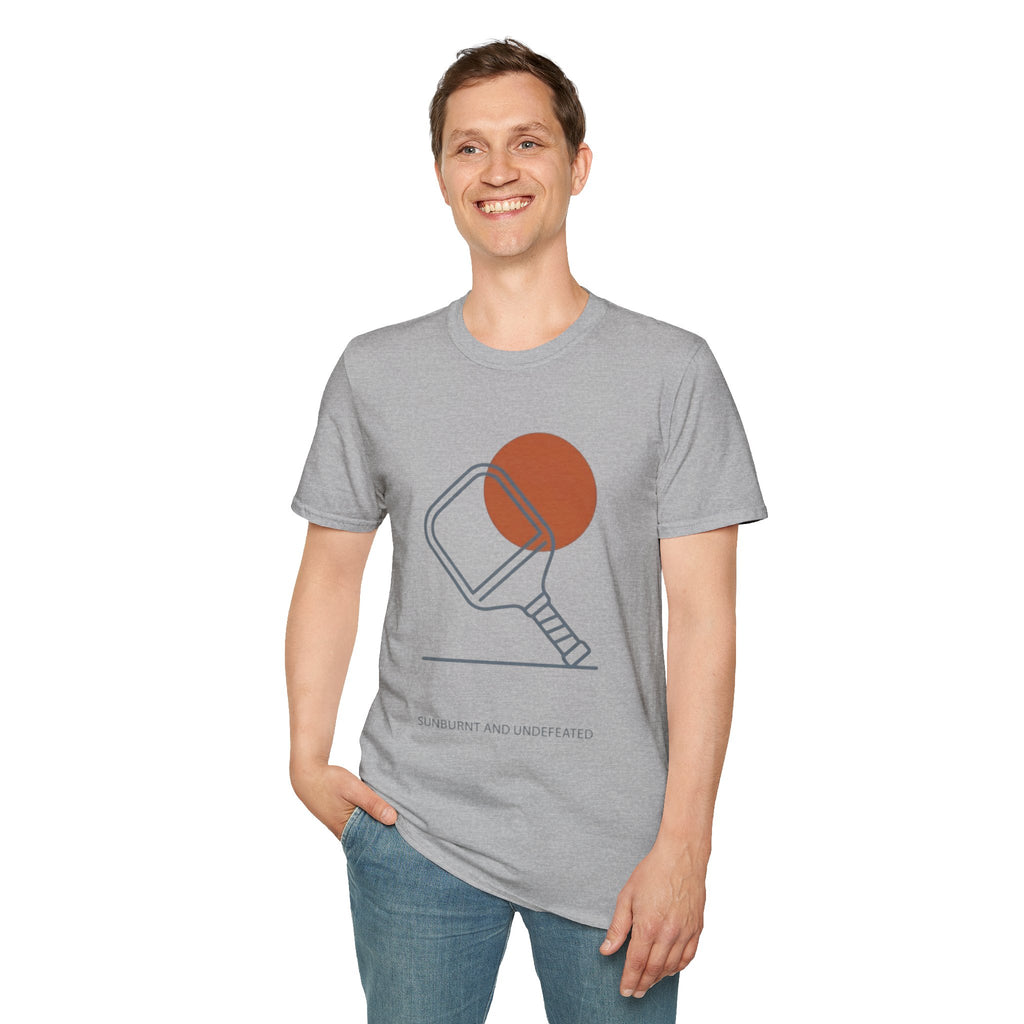 "Sunburnt and Undefeated" - Pickleball T-Shirt