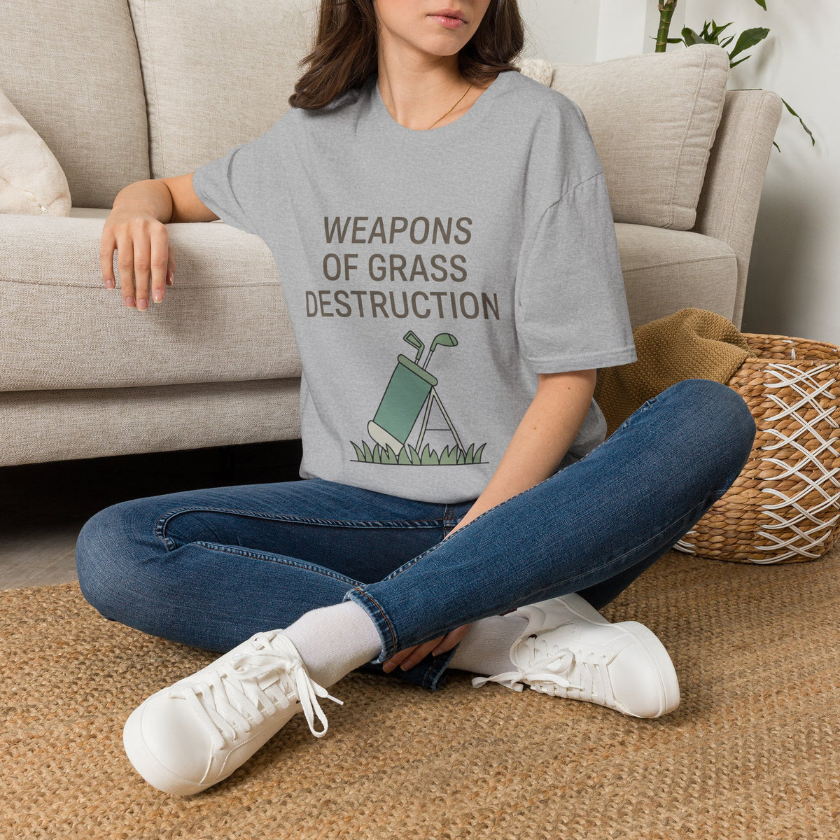 "Weapons of Grass Destruction" - Golfing T-Shirt