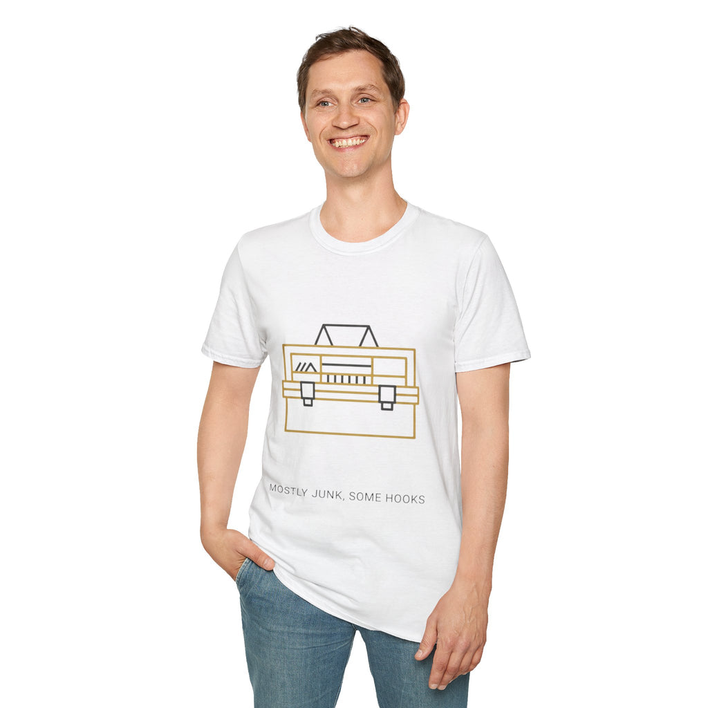 "Mostly Junk, Some Hooks" - Fishing T-Shirt