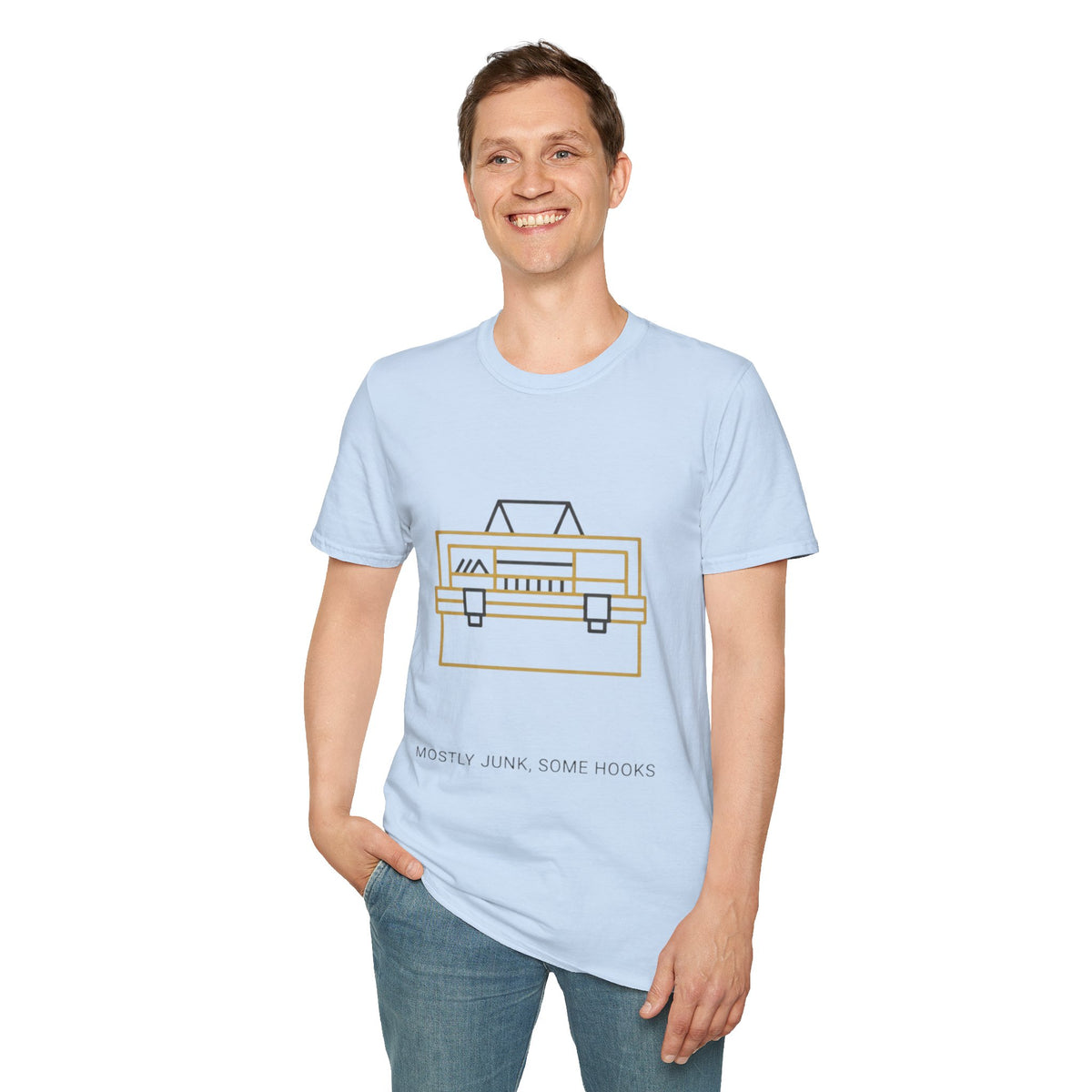 "Mostly Junk, Some Hooks" - Fishing T-Shirt